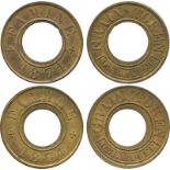 COINS, 錢幣, INDIA - MEDALS AND MISCELLANEOUS, 印度 - 紀念章-雜項, India 印度: Famine of 1874, Brass Famine