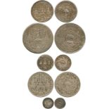 COINS, 錢幣, THAILAND, 泰國, Thailand: Rama IV (1851-1868): Silver 1/16-Baht, ¼-Baht, ½-Baht, Baht and