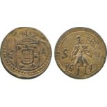 COINS, 錢幣, INDIA – PORTUGUESEm, 印度 - 葡屬, Goa, João IV: Silver 2-Tangas, 1641, Obv arms and GA, Rev