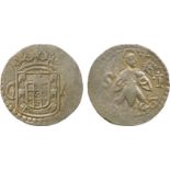 COINS, 錢幣, INDIA – PORTUGUESEm, 印度 - 葡屬, Goa, João IV: Silver 2-Tangas, 1643, Obv arms and GA, Rev