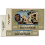 BANKNOTES, 紙鈔, FRANCE, 法國, Bon de Solidarité: 5000-Francs (2), ND (c.1941-44), Marshal Petain at