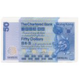 BANKNOTES, 紙鈔, CHINA - HONG KONG, 中國 - 香港, Chartered Bank 渣打銀行: $50 (5), 1 January 1982, consecutive