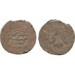 COINS, 錢幣, INDIA – PORTUGUESEm, 印度 - 葡屬, Diu, João IV: Silver 2-Tangas, 1655, Obv arms and AD, Rev