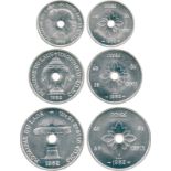 COINS, 錢幣, LAOS, 寮國, Kingdom, Sisavang Vong (1904-59): Aluminium Pattern Set of 10-Cents, 20-Cents