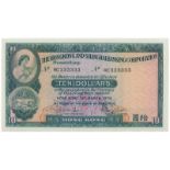 BANKNOTES, 紙鈔, CHINA - HONG KONG, 中國 - 香港, Hongkong & Shanghai Banking Corporation ­輕鉹W海匯豐銀行: $10,