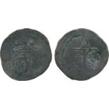 COINS, 錢幣, INDIA – PORTUGUESEm, 印度 - 葡屬, Colombo: Silver Tanga, Malacca, no date visible, Rev