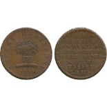 BRITISH TOKENS, 18th Century Tokens, England,  Middlesex, Dennis’ Copper Penny, 1795, obv