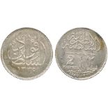 WORLD COINS, EGYPT, Fuad I, 2-Piastres, 1920, one year type (KM 325). Uncirculated.