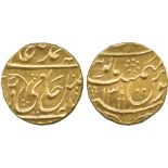 INDIAN COINS, PRINCELY STATES, Rohilkand, Zabita Khan (AH 1183-1188; 1770-1774 AD), Gold Mohur,