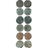 WORLD COINS, CRUSADERS, Mytilene, Dorino Gattilusio (1400-1449), Æ Denaro, double eagle, rev
