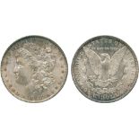 WORLD COINS, USA, Silver Morgan Dollar, 1882-CC (KM 110). In ANACS holder graded MS64, slightly