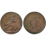 BRITISH TOKENS, 18th Century Tokens, England,  Middlesex, Skidmore, Copper Halfpenny, 1797, obv