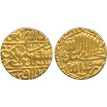 INDIAN COINS, MUGHAL, Akbar (AH 963-1014 / 1556-1605 AD), Gold Mohur, Agra, AH 978, 10.75g (SAC KM