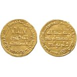 ISLAMIC COINS, UMAYYAD, temp. Hisham, Gold Dinar, no mint (Damascus), 121h, 4.25g (A 136). Very