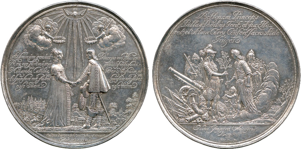 COMMEMORATIVE MEDALS, British Historical Medals, Charles I, Marriage of Princess Mary (1631-1660) to