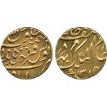 G INDIAN COINS, PRINCELY STATES, Hyderabad, Mir Mahbub ‘Ali Khan, Gold Ashrafi, AH 1314, Year 31,