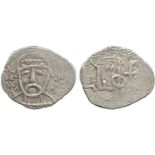 ISLAMIC COINS, GEORGIA, Giorgi II (1565-1585 AD), Silver Dram, facing bust within wreath, rev King