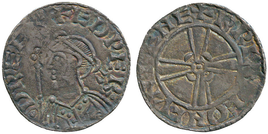 BRITISH COINS, Anglo-Saxon, Edward the Confessor, Silver Penny, Expanding Cross type (1050-1053),