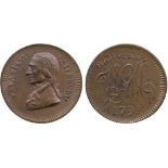 BRITISH TOKENS, 18th Century Tokens, England,  Wiltshire, Salisbury, Skidmore’s Copper Halfpenny