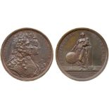 COMMEMORATIVE MEDALS, British Historical Medals, Jacobite, Birth of Prince Charles, 1720, Bronze