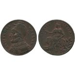 BRITISH TOKENS, 18th Century Tokens, Scotland, Ayrshire, Ayr, Milton’s Troon Canal Copper