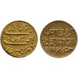 G INDIAN COINS, PRINCELY STATES, Kutch, Gold 25-Kori, in the name of Bahadur Shah II, struck