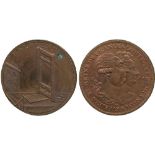 BRITISH TOKENS, 18th Century Tokens, England,  Middlesex, Skidmore, Copper Halfpenny mule, 1795, obv