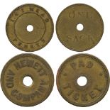 BRITISH TOKENS, 19th Century Tokens, Checks, Cornwall, Penzance, Hewett & Co (drapers), Brass