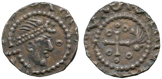 BRITISH COINS, Early Anglo Saxon, Primary Sceat (c.680-c.710), series BIIIa, diademed head right