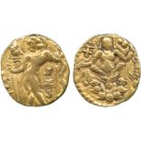 INDIAN COINS, GUPTA, Chandragupta II (c.380-414 AD), Gold Dinar, archer type, Chandra below arm of