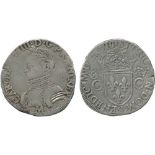 WORLD COINS, FRANCE, Charles IX (1560-1574), Silver Teston, type 1, 1568-M, Toulouse (Dup 1063).