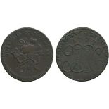 BRITISH TOKENS, 18th Century Tokens, England,  Warwickshire, Birmingham, Copper Halfpenny mule,