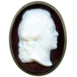 COMMEMORATIVE MEDALS, World Medals, Russia, Paul I (1754-1796-1801), Oval Glass-paste Cameo Portrait