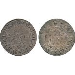 BRITISH COINS, Charles I, Silver Groat, Aberystwyth mint, crowned bust left, plumes in front of