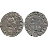 WORLD COINS, CRUSADER COINS OF CYPRUS, Henry II, Silver Gros grand, field mark cinquefoil right, 4.