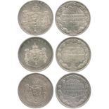 WORLD COINS, NORWAY, Haakon VII, Silver 2-Kroner, 1906 for Norway Independence, 1907 and 1907 “