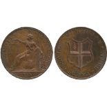 BRITISH TOKENS, 18th Century Tokens, England,  Middlesex, Meymott, Copper Halfpenny, 1795, obv