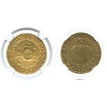 G WORLD COINS, PHILIPPINES, Gold 8-Escudos, undated, countermarked coinage of Ferdinand VII of Spain