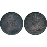 COMMEMORATIVE MEDALS, British Historical Medals, Jacobite, James (III), Elder Pretender, Death of