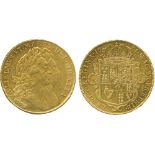BRITISH COINS, William & Mary (1688-1694), Gold Five-Guineas, 1691, conjoined laureate busts