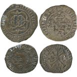 WORLD COINS, FRANCE, Duchy of Brittany, Charles VIII (1483-1498), Liard, Rennes mint, dolphin