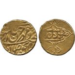 ISLAMIC COINS, ZAND, Karim Khan, Gold ½-Mohur, Rasht 1190h, 5.42g (A 2789). Good very fine.