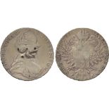 † ISLAMIC COINS, COUNTERMARK COINAGE,Nejd, Austria, Maria Theresa, Silver Thaler, 1780, obv