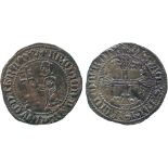 WORLD COINS, RHODES, Hélion de Villeneuve (1319-1346), Silver Gigliato, undated, obv Grand Master
