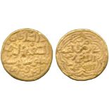 INDIAN COINS, SULTANATES, Sultans of Dehli, Muhammad bin Tughluq, Gold Tanka, fi zaman / al-sa‘id