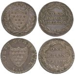 BRITISH TOKENS, 19th Century Tokens, England, Cornwall, County, North Cornwall, Silver Shilling,