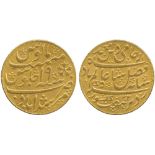 INDIAN COINS, EAST INDIA COMPANY, Bengal Presidency, Gold Mohur, Murshidabad, frozen date AH 1202,