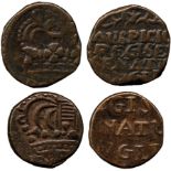 INDIAN COINS, EAST INDIA COMPANY, Bombay Presidency, Pice (2), 1728-1749 (Pr 104; KM 165). Both good