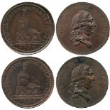 BRITISH TOKENS, 18th Century Tokens, England,  Middlesex, Skidmore, Copper Halfpenny mule (2), obv
