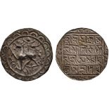 INDIAN COINS, PRINCELY STATES, Tripura, Amar Manikya (1577-1586 AD), Silver Tanka, SE 1499, citing